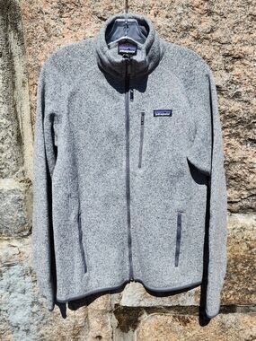 Patagonia Men’s Gray Full-Zip Better Sweater Fleece Jacket In Stonewash Medium